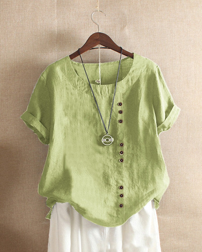 Nerina | Women's Summer Short Sleeve Blouse