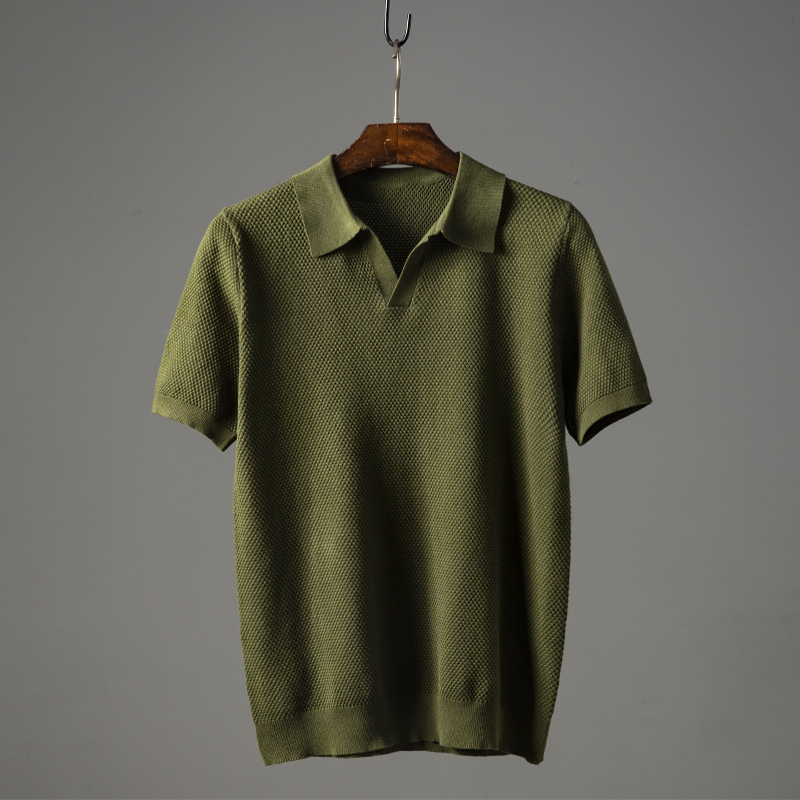 Nigel's Polo Shirt with Ribbed Texture and Relaxed Fit
