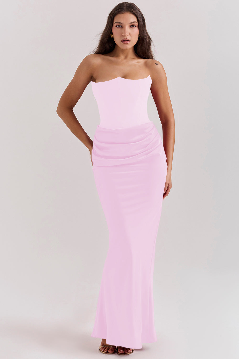 Evangeline | Women's Strapless Corset Dress | Maxi