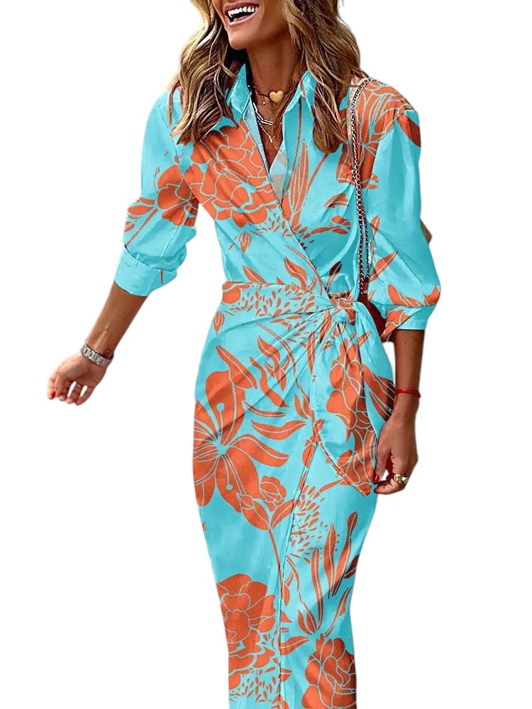 Sandra's Luxury Wrap Maxi Dress with V-Neck