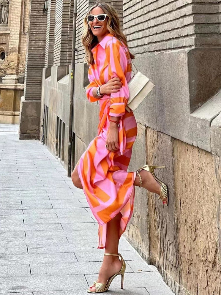 Sandra's Luxury Wrap Maxi Dress with V-Neck