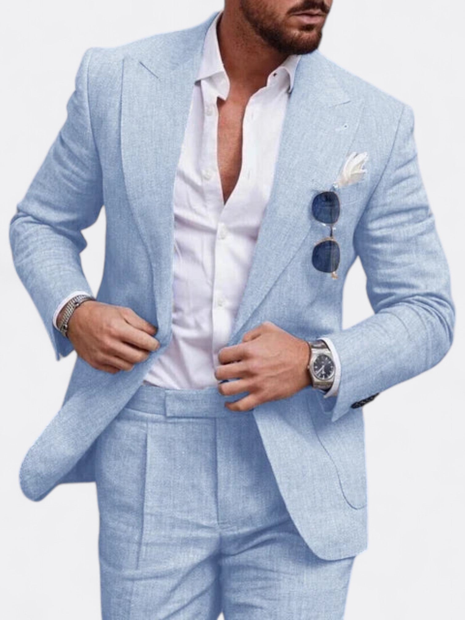 Sebastian | Men's Wedding Formal Two Piece Suit | Single Breasted
