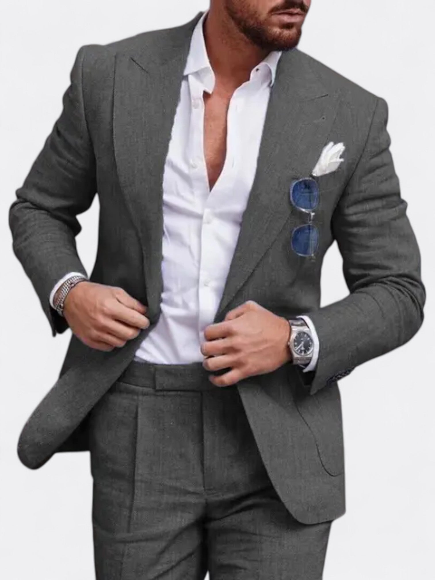 Sebastian | Men's Wedding Formal Two Piece Suit | Single Breasted
