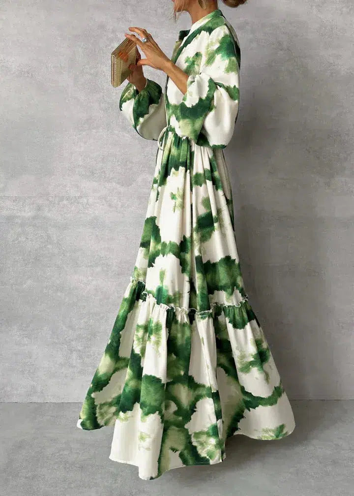 Seraphina | Women's Elegant Flowy Maxi Dress | V-Neck