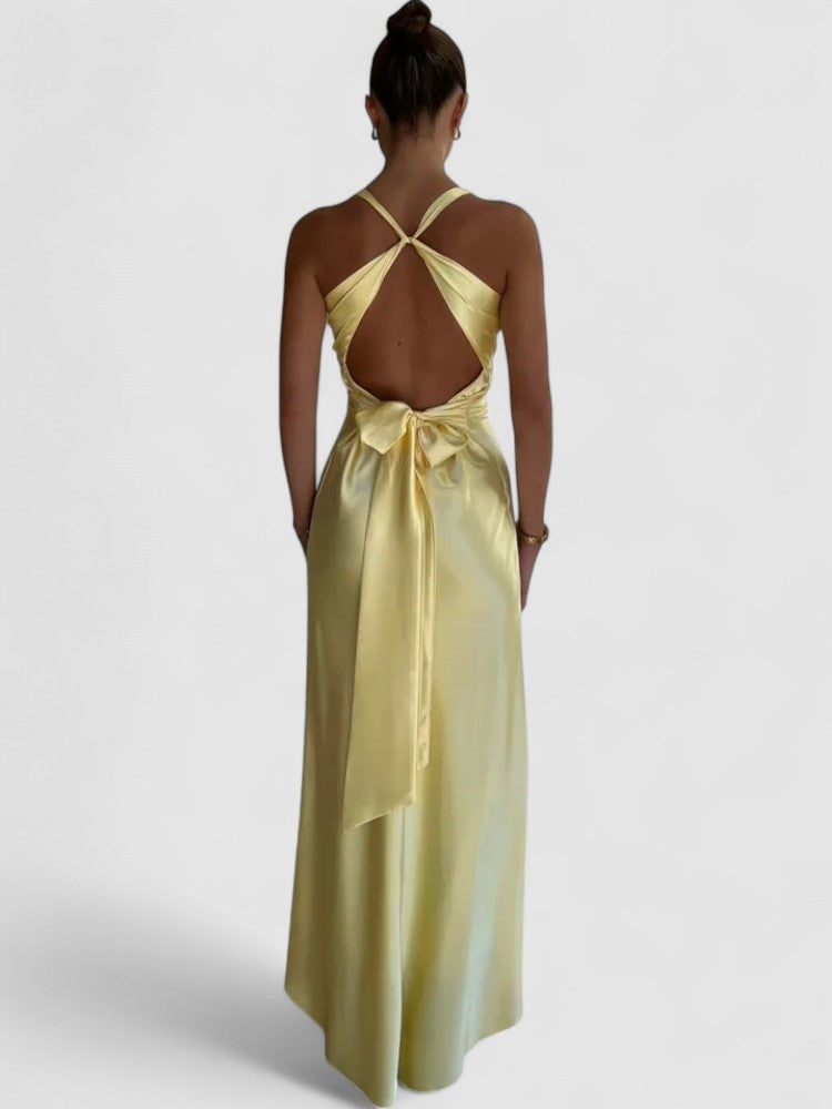 Seraphina's Sleeveless Maxi Dress with A-Line Silhouette