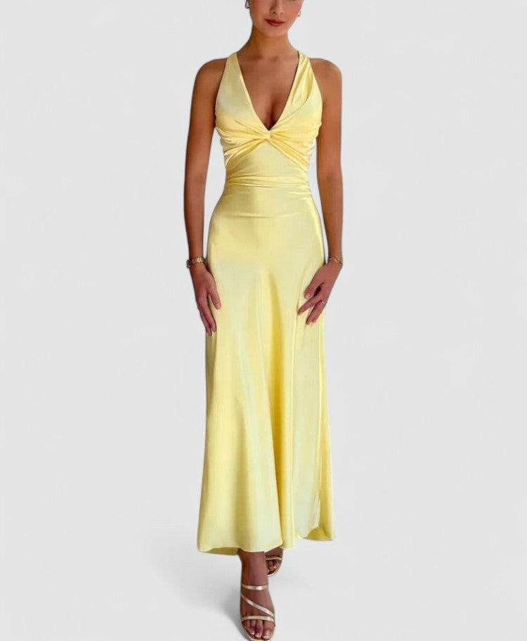Seraphina's Sleeveless Maxi Dress with A-Line Silhouette