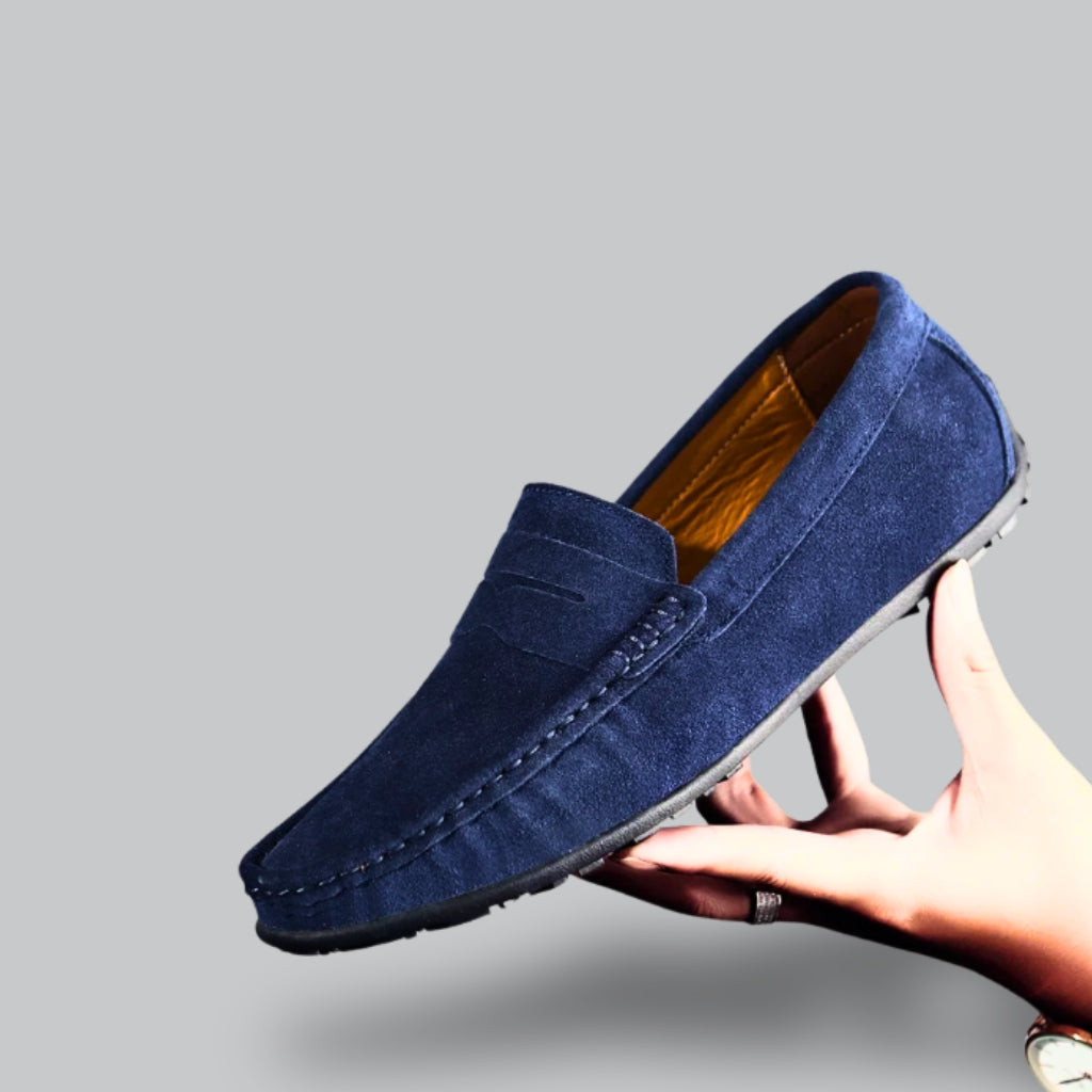 Steven's Classic Men's Loafers with Soft Suede and Comfortable Fit