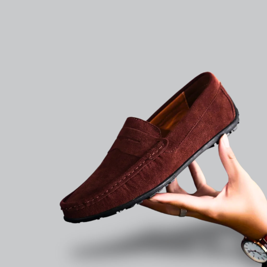 Steven's Classic Men's Loafers with Soft Suede and Comfortable Fit