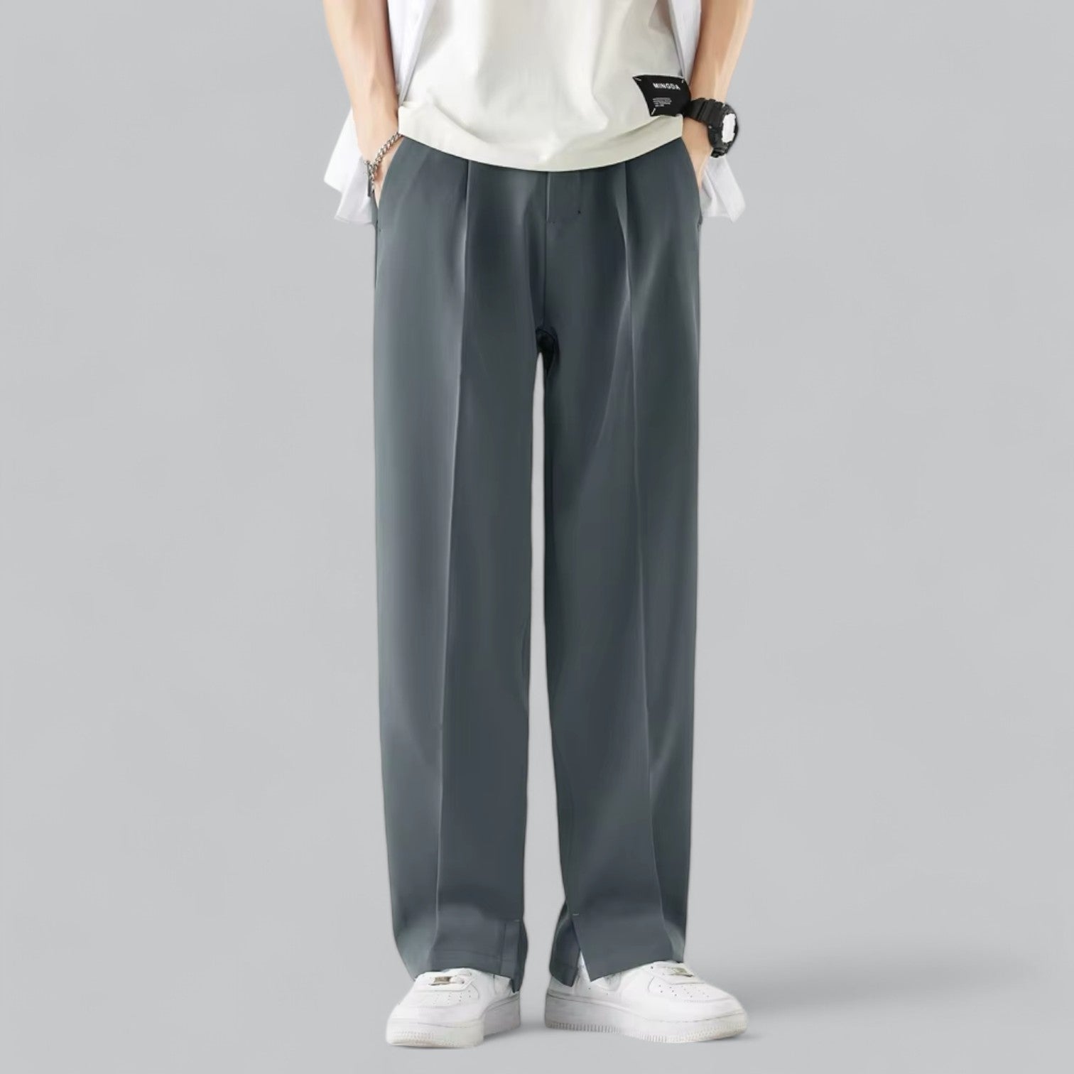 Vincent's Casual Drawstring Trousers with Relaxed Fit