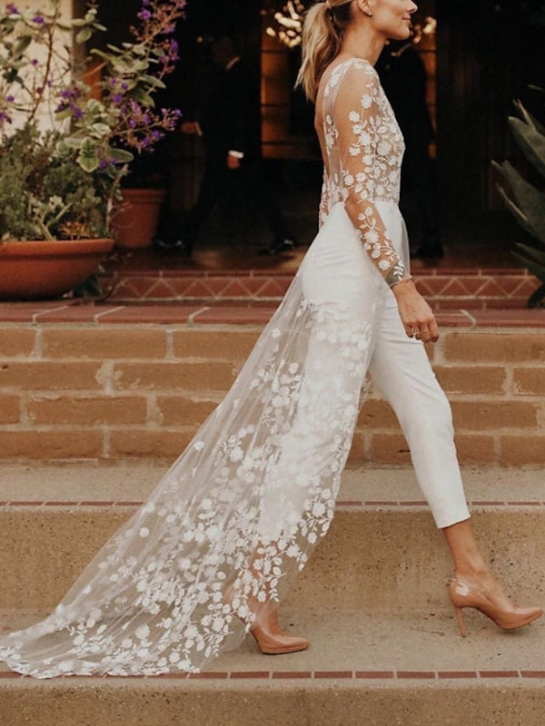 Violette | Women's Long Sleeve Jumpsuit | Wedding