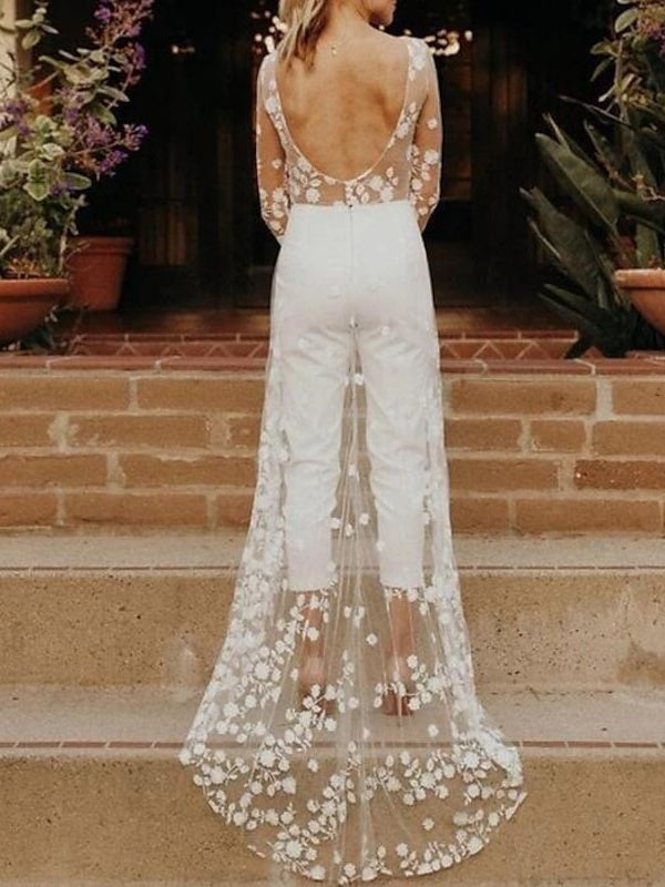 Violette | Women's Long Sleeve Jumpsuit | Wedding