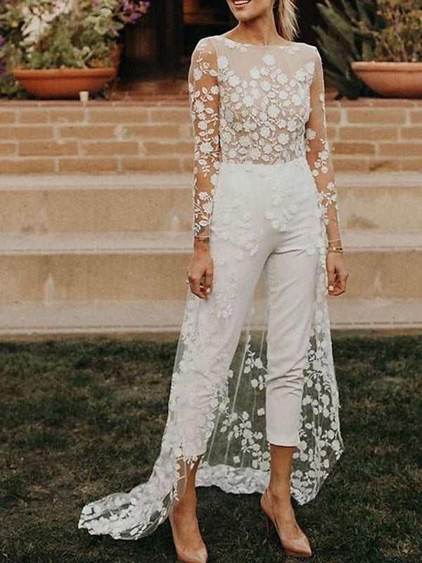 Violette | Women's Long Sleeve Jumpsuit | Wedding