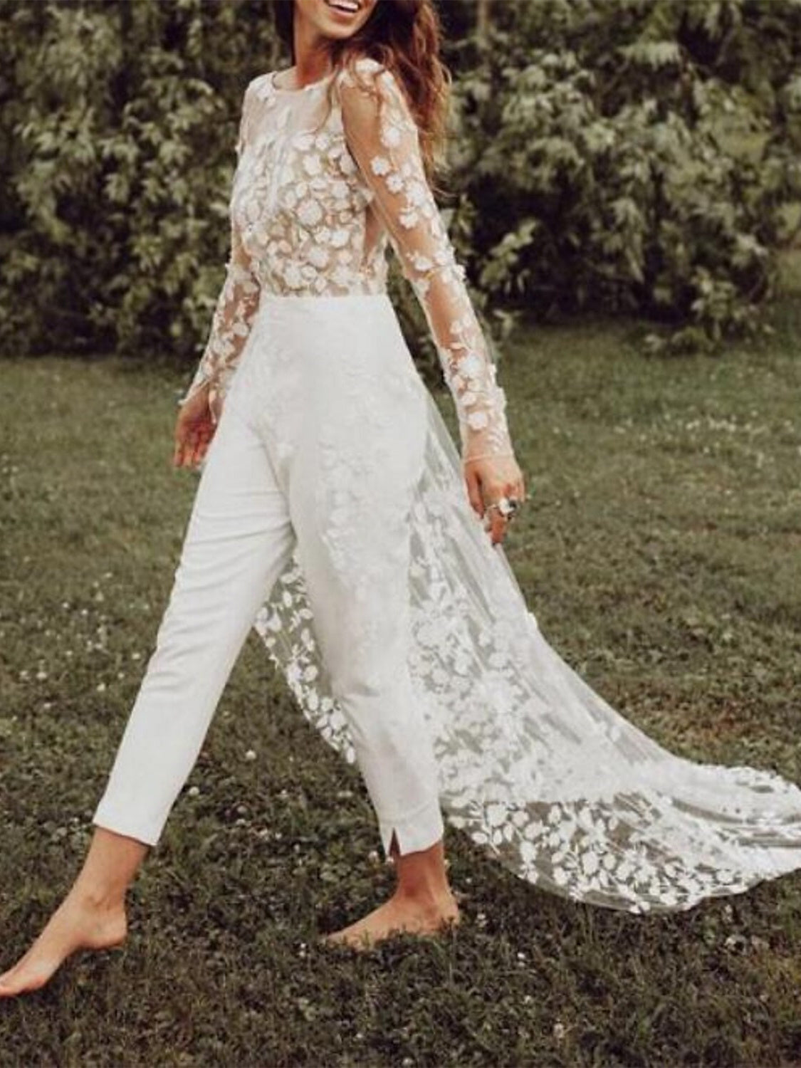 Violette | Women's Long Sleeve Jumpsuit | Wedding