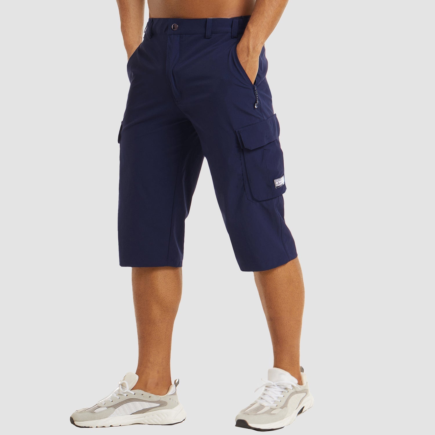 Yusef's Relaxed Fit Cargo Shorts with Zippered Pockets