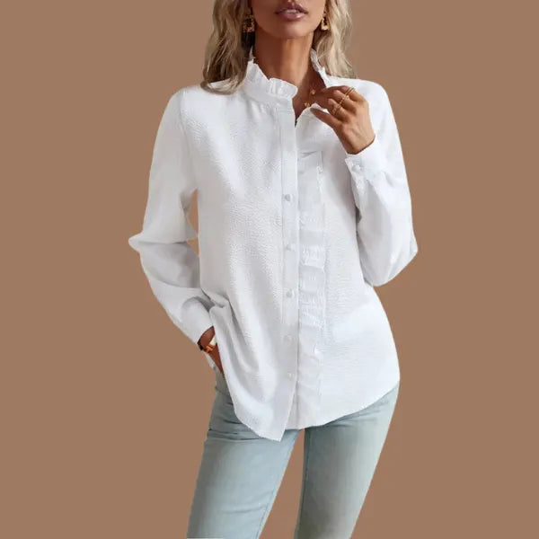 Ruth's Relaxed Fit Button-Down Shirt with Rolled Sleeves