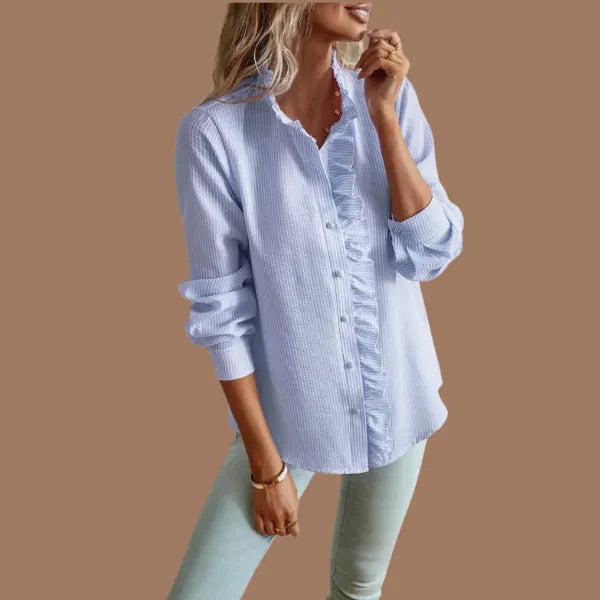 Ruth's Relaxed Fit Button-Down Shirt with Rolled Sleeves