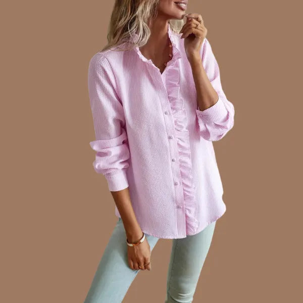 Ruth's Relaxed Fit Button-Down Shirt with Rolled Sleeves