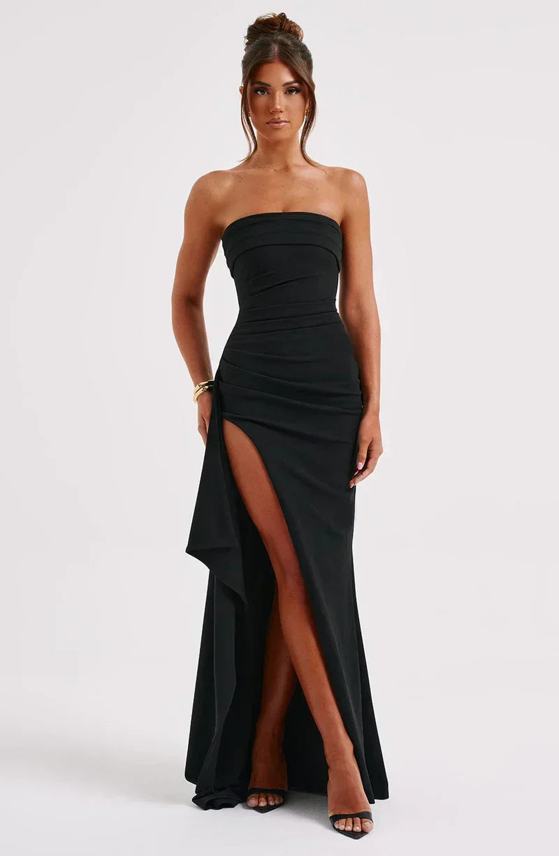 Sophia | Women's Stylish Twist Maxi Dress | Detailed